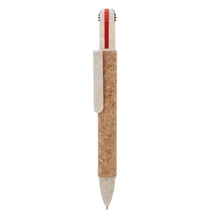 Ball pen 4-color Cork - LT87523 (gadzety reklamowe)